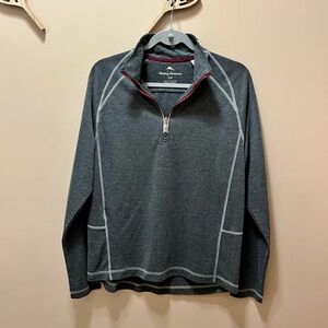 Tommy Bahama Gray Men's 1/2 Zip Sweatshirt Size Small